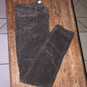 Curvy skinny grey cords - perfect for the Fall